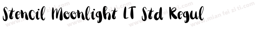 Stencil Moonlight LT Std Regular字体转换